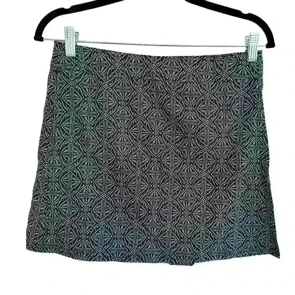 RIP SKIRT Hawaii Size Small Black & White Print Shibari Wrap Skirt Women’s NWT